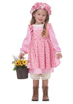 Kids Prairie Colonial Girls Costume