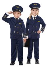 Kids Captain Pilot Toddler Costume