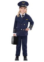 Kids Captain Pilot Toddler Costume