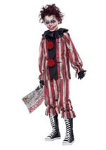 Kids Nightmare Crazy Clown Boys Costume