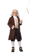 Kids Colonial Man Benjamin Franklin Boys Costume