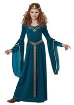 Medieval Princess Girls Costume