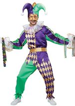 Mardi Grass Jester Men Costume