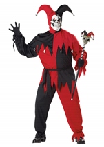 Evil Jester Men Plus Halloween Costume