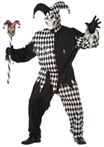 Evil Jester Men Plus Halloween Costume