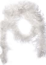 Adult Woman Feathered Boa White