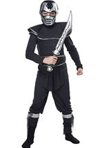 Adult Ninja Face Mask And Sword Costume Accessory