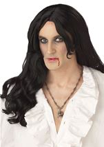 Old World Vampire Black Wig