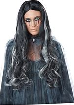 Bloody Mary Black Gray Woman Wig