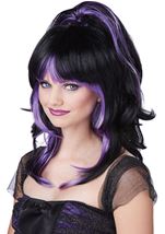 Sugar Spice Black And Purple Fairy Wig