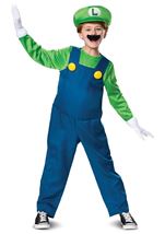 Super Mario Luigi Boys Costume