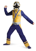 Kids Boys Gold Power Ranger Samurai Classic Costume