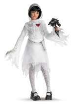 Kids Skeleton Bride Girls Costume