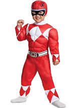 Red Ranger Muscle Toddler Costume 