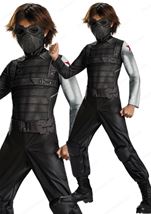 Kids Captain America Winter Soldier Boys Costume