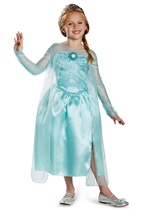 Disney Frozen Elsa Snow Queen Gown Classic Girls Costume