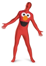 Sesame Street Elmo Bodysuit Adult Costume