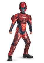 Red Spartan Halo Boys Muscle Costume
