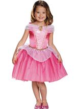 Kids Aurora Disney Princess Girls Costume