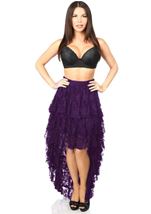 Adult Plum High Low Lace Women Skirt