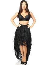 Adult Black High Low Lace Women Skirt