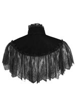 Adult Black Velvet  Lace Women Capelet