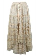 Ivory Lace Women Skirt