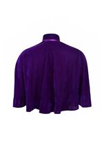 Adult Dark Purple Velvet Ruffle Women Cape