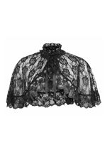 Adult Women Black Lace Cape