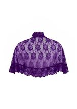 Adult Women Purple Lace Cape