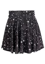 Celestial Print Stretch Lycra Women Skirt