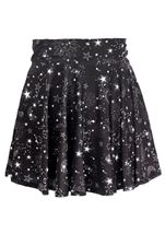 Plus Size Celestial Print Stretch Lycra Women Skirt 