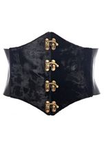 Plus Size Black Velvet Pirate Corset