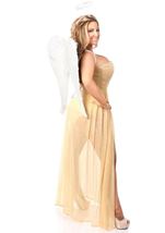Adult Plus Size Golden Angel Corset Women Costume