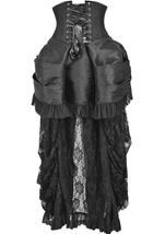 Adult Victorian Black Corset Dress Women Costume