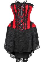 Adult Plus Size Strapless Victorian Women Corset Dress