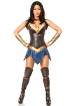 Adult Premium Warrior Women Corset Dress Costume