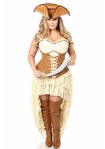 Desirable Pirate Corset Women Costume