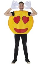 Adult Emoji Heart Smiley Unisex Costume