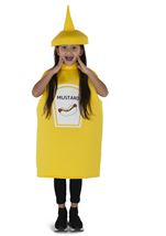 Kids Yellow Mustard Unisex  Costume