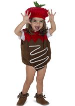 Kids Girls Chocolate Dipped Strawberry  Costume