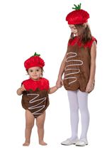 Kids Toddler Chocolate Dipped Strawberry Girls Costume