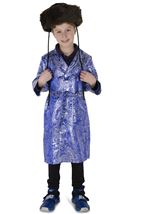 Jewish Rabbi Boys Blue Coat Costume