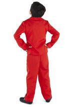 Kids Neon Red Suit Boys Costume 