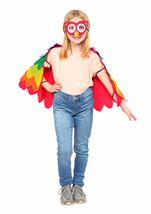 Kids Colorful Parrot Unisex Costume
