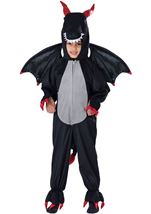 Ferocious Black Dragon Unisex Costume