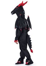Kids Ferocious Black Dragon Unisex Costume