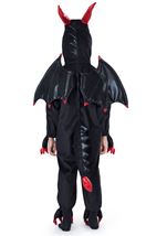 Kids Ferocious Black Dragon Unisex Costume