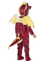 Kids Red Fire Dragon Unisex Costume 