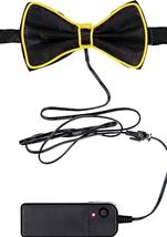 Adult Light Up LED Party Yellow Bowtie